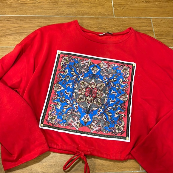 Zara Tops Zara Sweatshirt Poshmark